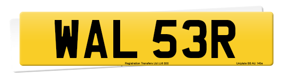 Registration number WAL 53R
